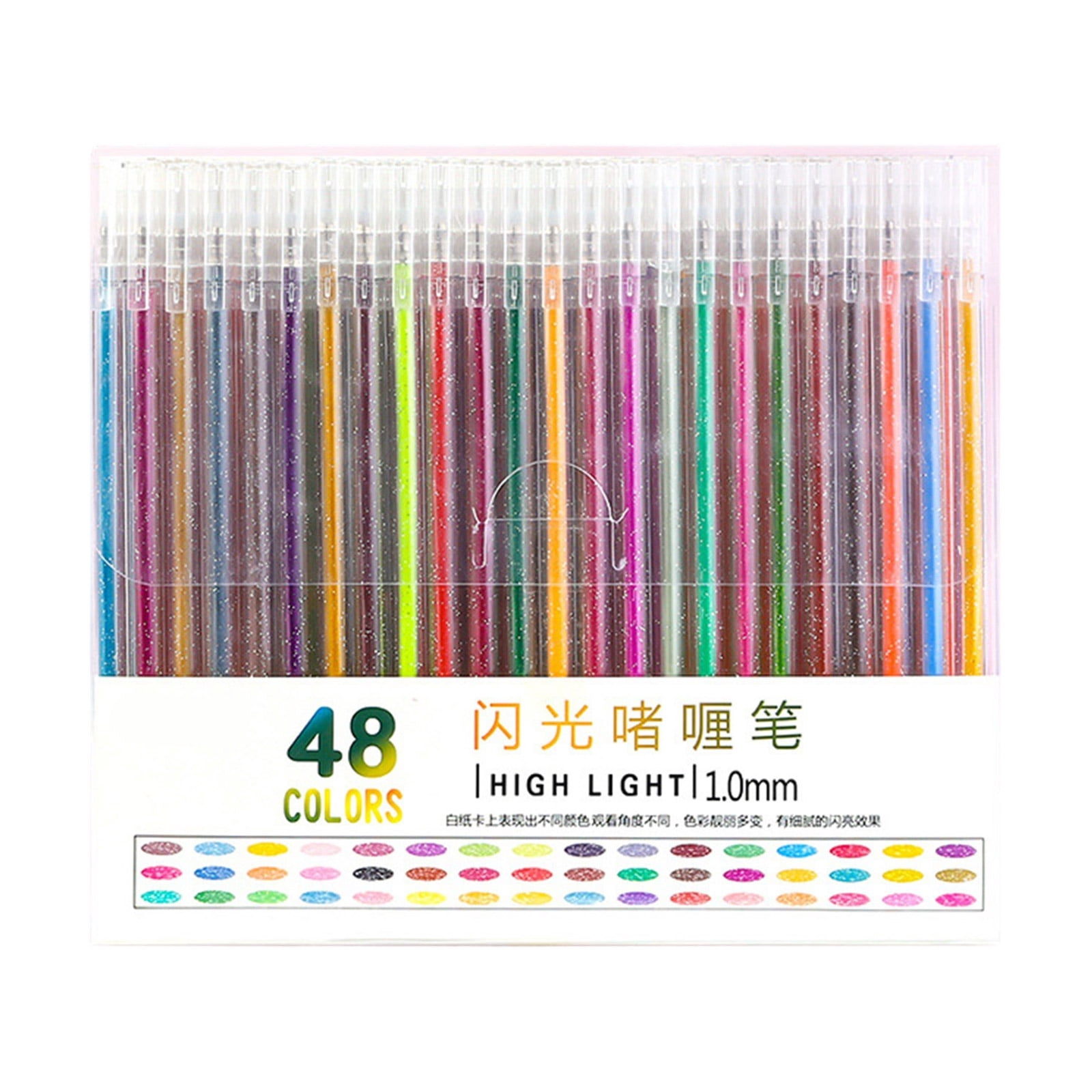 Gel Pens for Adults Coloring Books, Multiple Colors 1mm Fine Point Gel Marker Pen Set for Drawing, Journaling, Crafts