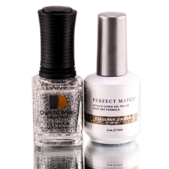 Lechat Perfect match Duo Gel Lacquer Hologram diamond PMS059