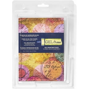 Gel Press Monoprinting Print Plate - 5” X 7” Gel Plate - Printmaking Supplies - Reusable Gel Printing Plate for Press Art for Card Making, Scrapbooking, Journaling, Arts and Crafts, Home Décor
