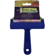 Gel Press Rubber Brayer - for printmaking, Scrapbooking, Paper Crafts, Home Decor & More - 4 Inches, Blue & Green