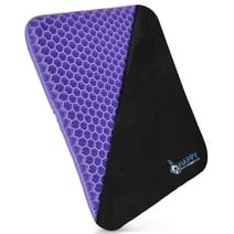 Gel Purple Seat Cushion for Office Chair, Car, Desk, Wheelchair, Happy Monkey Lab Ultimate Gel Seat Cushion for Butt - Desk Chair Cushion for Long Sitting - Tailbone Pain Relief and Sciatica