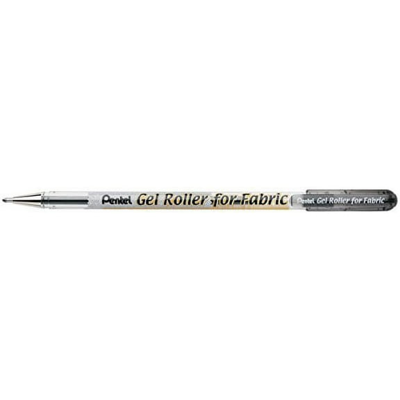 Gel Roller for Fabric, Bold 1.0 mm Tip, Permanent, Black Ink, 1 Pack (BN15BPA)