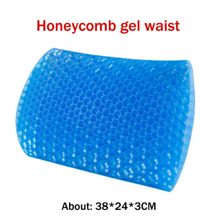 Gel Seat Cushion, Breathable Honeycomb Design Portable Gel Seat Cushion For  Back Pain Suitable For Home Office Chair Car Blue