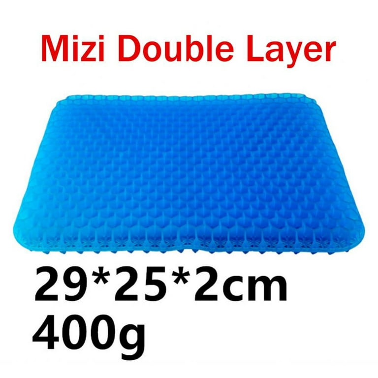 Wansimoo Gel Seat Cushion,Car or Office Chair Seat Cushion,for Pressure  Relief Pain,with Non-Slip Cover,Thickened Double Honeycomb Breathable