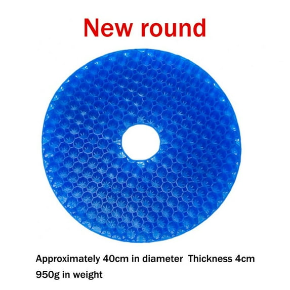 Gel Seat Cushion, Breathable Honeycomb Design Absorbs Pressure Points Seat Cushion Gel Cushion for Office Chair Home Car seat Cushion for Coccyx, Tailbone Pain, Back Pain, Sciatica