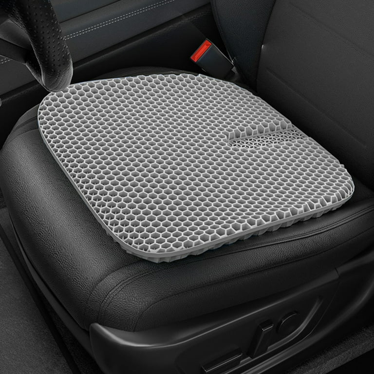 Gel Seat Cushion, Cool Seat Cushion Thick Big Breathable Honeycomb Design  Absorbs Pressure Points Seat Cushion With Non-Slip Cover Gel Cushion 