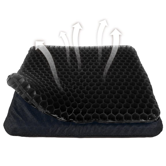 Gel Seat Cushion, Double Thick Egg Gel Cushion for Pressure Pain Relief, Breathable Wheelchair Cushion Chair Pads for Car Seat Office Chair Blue
