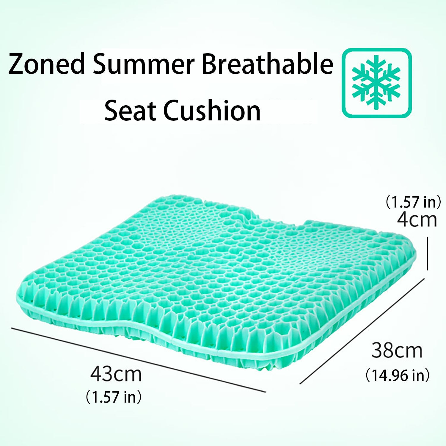 Gel Seat Cushion, Honeycomb Cushion, Large Thick, Breathable