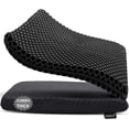 thumbnail image 1 of Gel Seat Cushion, Jumbo&Thick Gel Cushion Chair Pads with Non-Slip Cover for Home Office Car Seat Wheelchair, Soft Breathable Honeycomb Seat Pads for Relieve Hip Pain,Black 20x20x1.9inch, 1 of 14