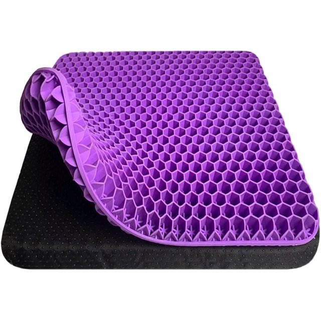 Gel Seat Cushion for Long Sitting Back, Sciatica, Hip, Coccyx Pain