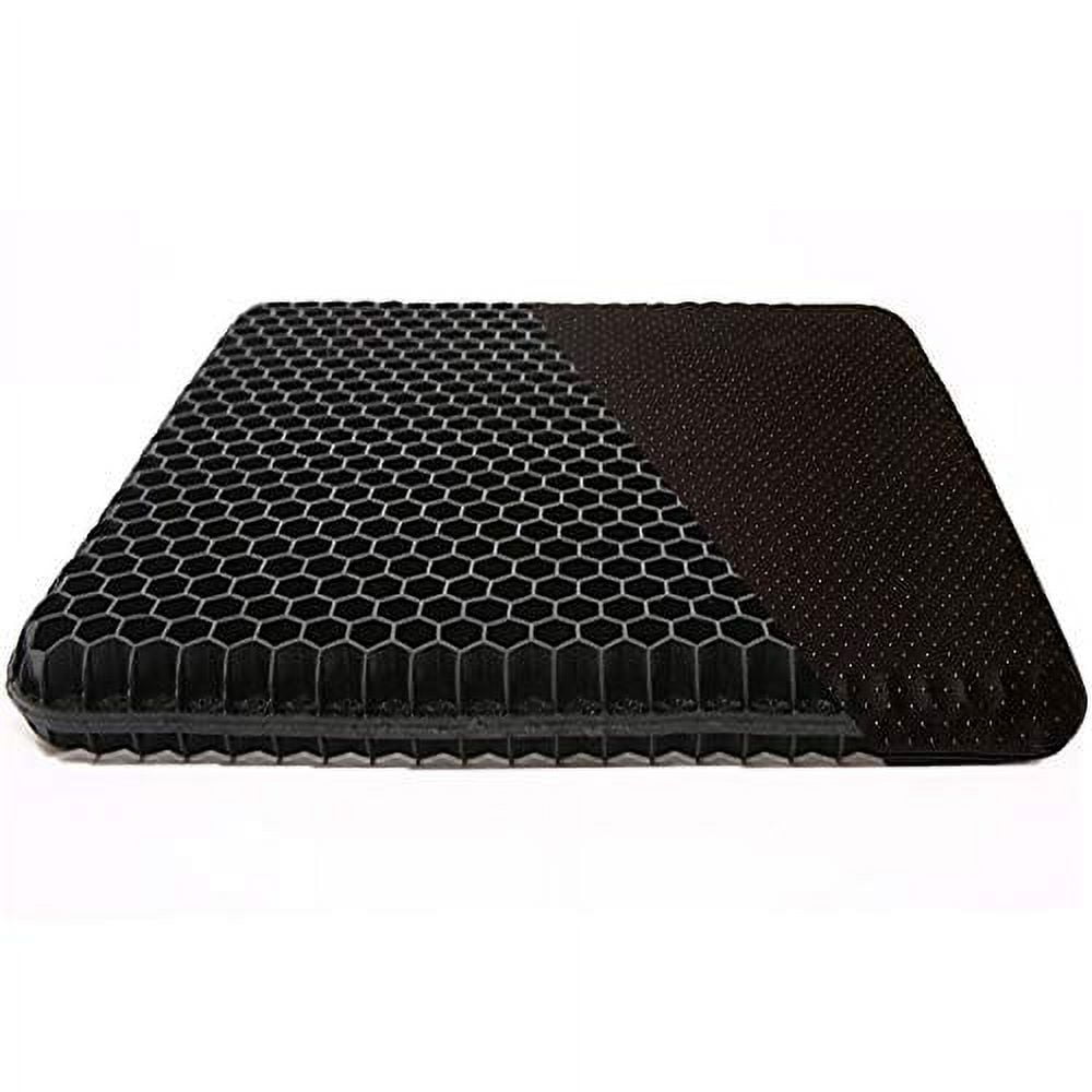 bingyee Gel Seat Cushion 1.8 Inch Thick Double Gel Orthopedic Seat Cushion  Pad for Pressure Relief Gel Sits Perfect for Office Chair, Car, Home