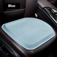 thumbnail image 1 of Gel Seat Cushion for Long Sitting, Extra Thick Gel Cushion for Wheelchair Soft Chair Pads Cushion for Office Home Chairs Car Seats Long Trips - Back Sciatica Hip Tailbone Pain Relief Cushion (Blue), 1 of 5