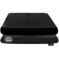 thumbnail image 1 of Gel Seat Cushion for Long Sitting, Extra Thick Gel Cushion for Wheelchair Soft Chair Pads for Office Home Chairs Car Seats Long Trips - Back Sciatica Hip Tailbone Pain Relief Cushion (Black), 1 of 7