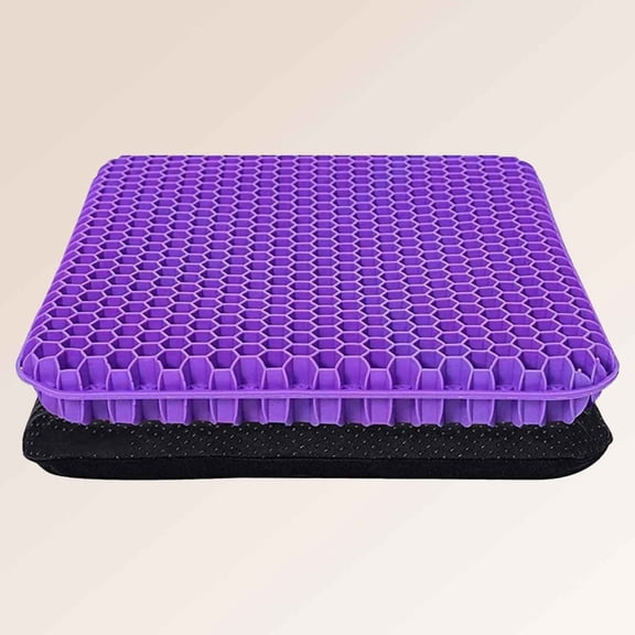 Gel Seat Cushion for Long Sitting, Office Desk Home Wheelchair Seat Cushion for Back Hip Sciatica Tailbone Pain Pressure Relief, Gel Cooling Chair Pad for Car Truck Driver