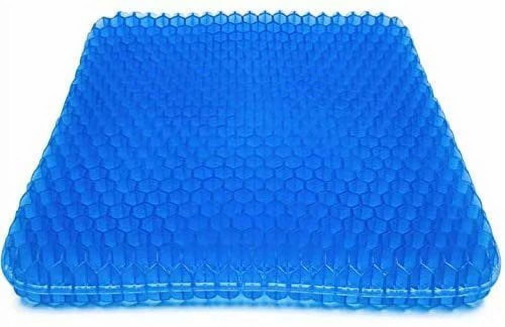 Gel Seat Cushion, Office Chair Seat Cushion with Non-Slip Cover Breathable Honeycomb Pain Relief Sciatica Egg Crate Cushion for Office Chair Car