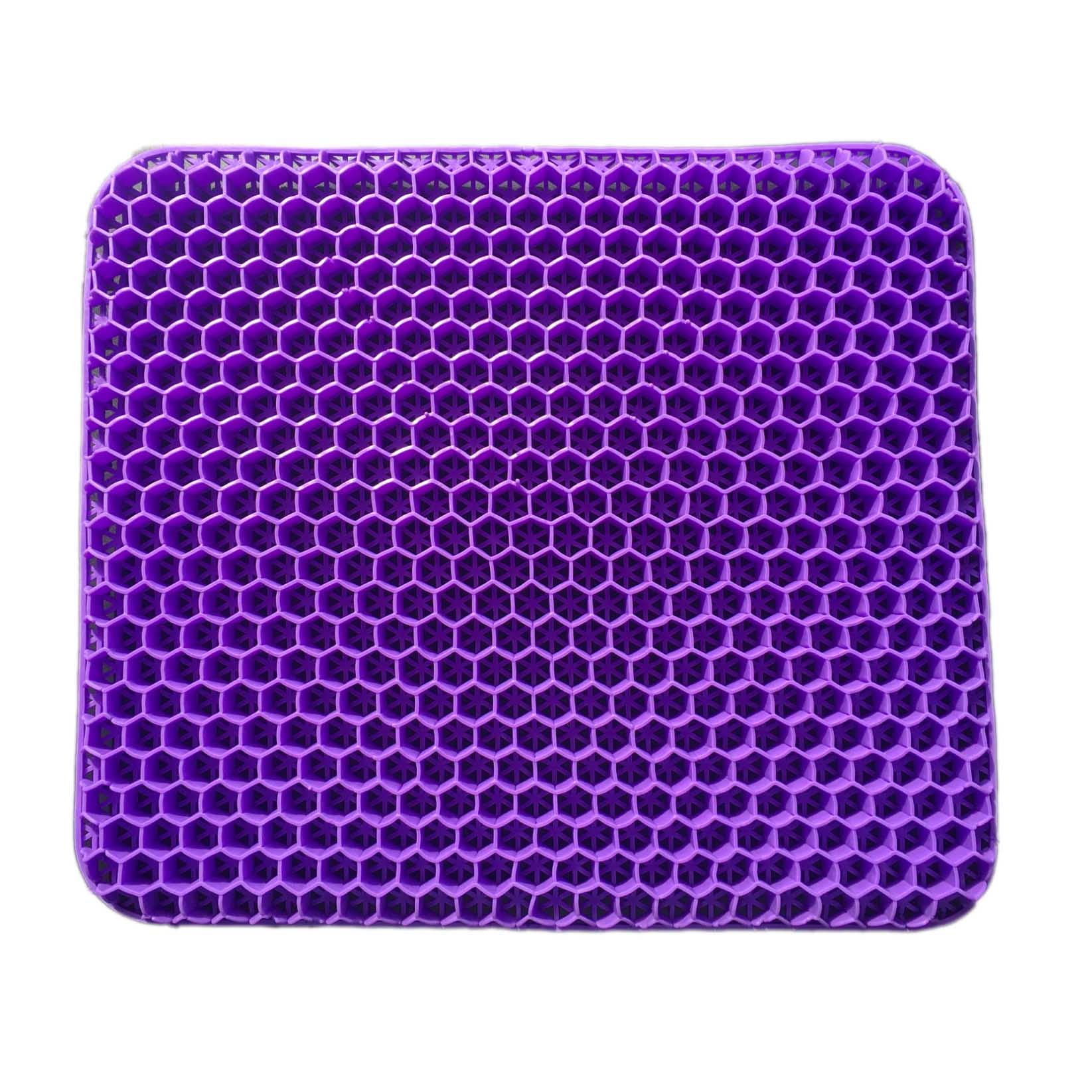 Afoxsos Breathable Honeycomb Purple Gel Seat Cushion for Long Sitting,  Tailbone Pain Relief, Office Chair, Wheelchair, Black SNSA04-2IN020 - The  Home Depot