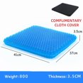 thumbnail image 1 of Gel Seat Cushion Summer Breathable Honeycomb Design For Pressure Relief Back Tailbone Pain - Home Office Wheelchair Chair Cars, 1 of 8
