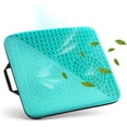 thumbnail image 1 of Gel Seat Cushion for Tailbone Support and Relief from Butt and Back Pain and Pressure - Cushions are Large Thick and Comfortable - Ideal for Office Chairs Driving Travel and Long Sitting, 1 of 6