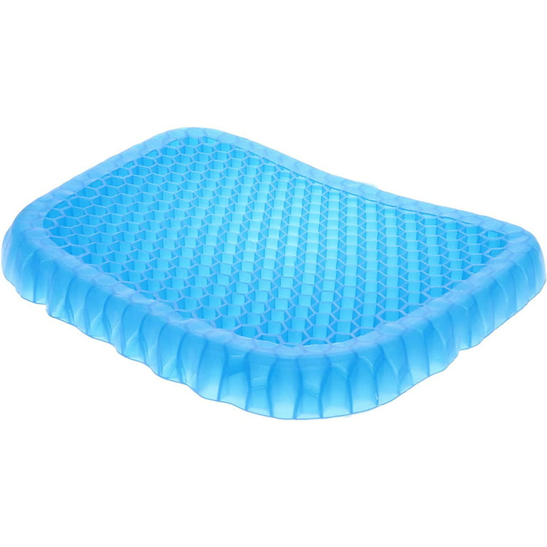 Gel Seat Cushion for Long Sitting - Portable Gel Cushion with Ergonomic  Honeycomb Design - Small Size 14.5 x 12 x 1.5 
