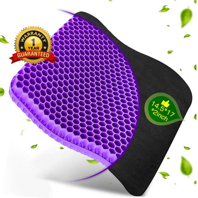 Gel Seat Cushion for Long Sitting Thick & Extra Large, Gel Cushion