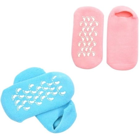 Gel Socks 2 Pairs Moisturizing Socks Foot Moisturizing Socks Boat Socks Spa Socks Foot Protective Socks Gel Soft Spa Foot Care Socks