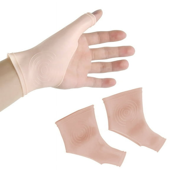 Gel Thumb Wrist Support (1 Pair) - Waterproof Wrist Brace - Hand Brace Cool Wrap For Arthritis, Sprained Joint Pain, Left Right Hand Stabilizer For Tendonitis Strain