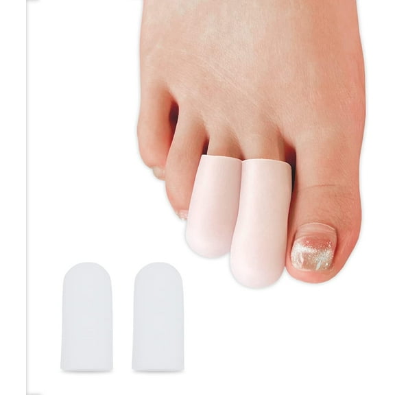 Gel Toe Protectors, 14 Packs of Silicone Toe Covers for Men and Women, Toe Caps Sleeves Protect Toe and Relieve Toe Pain from Corns, Blisters, Hammer Toe, Missing Toenail and Broken Toe