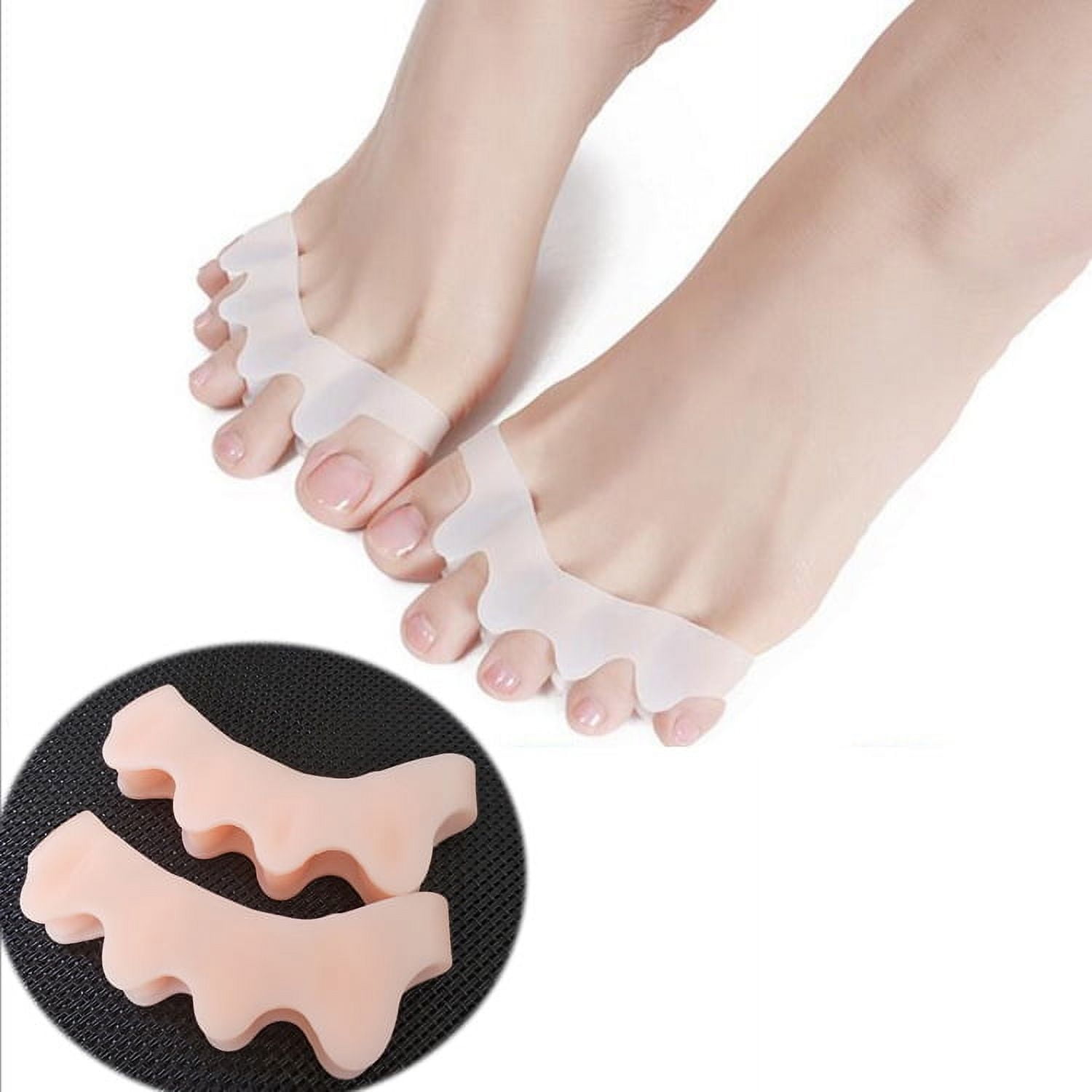Gel Toe Separator,Toe Spacers Rubber Toe Stretchers Used for Sports