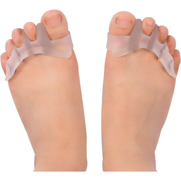 Gel Toe Separator & Toe Stretcher for Yoga, Walking and Dancing. Instant Therapeutic Bunion Relief, Toe Alignment for Women and Men, 1 pair1 Pair (Toe Separator)