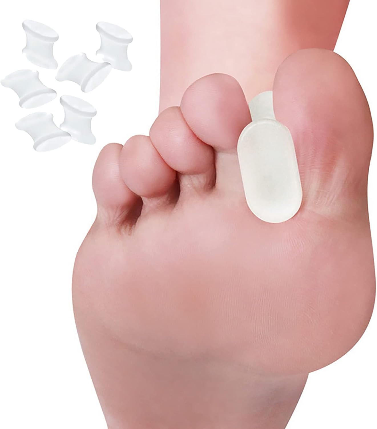 Gel Toe Separators Toe Spacers to Straighten Overlapping Toes, Realign Crooked Toes, Hammer