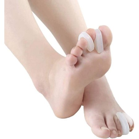 Gel Toe Separators/Straightener | Absorbs Pressure & Friction | Gel Bunion Pads | Toe Straightener & Alignment | Foot Care (Simple Toe Separator, 5PAIRS - 10PCS)