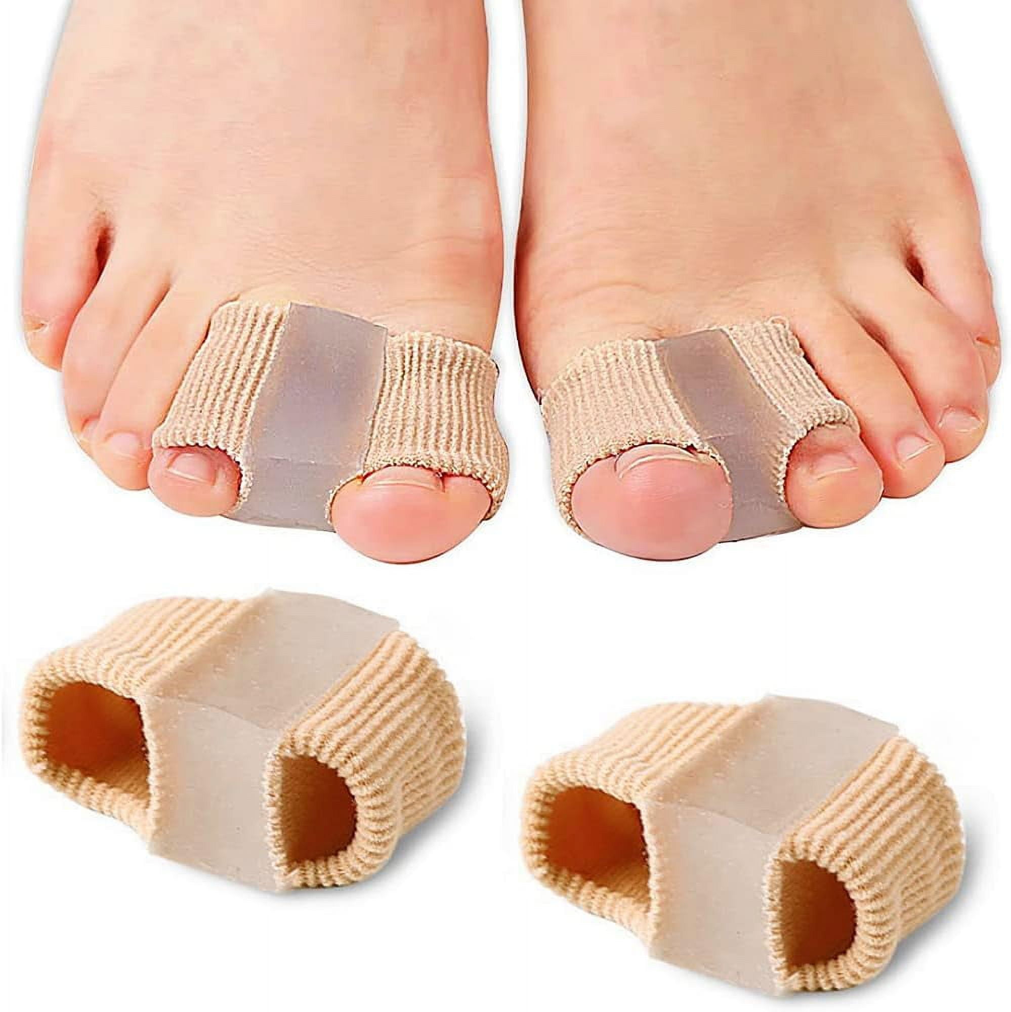 Gel Toe Separators,Toe Separator Spacers 2 Loops Fabric Bunion