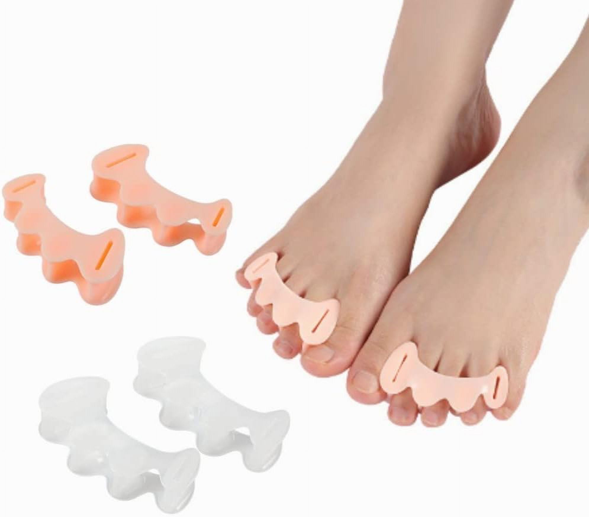 Gel Toe Separators for Overlapping Toes, Bunions, Big Toe Alignment