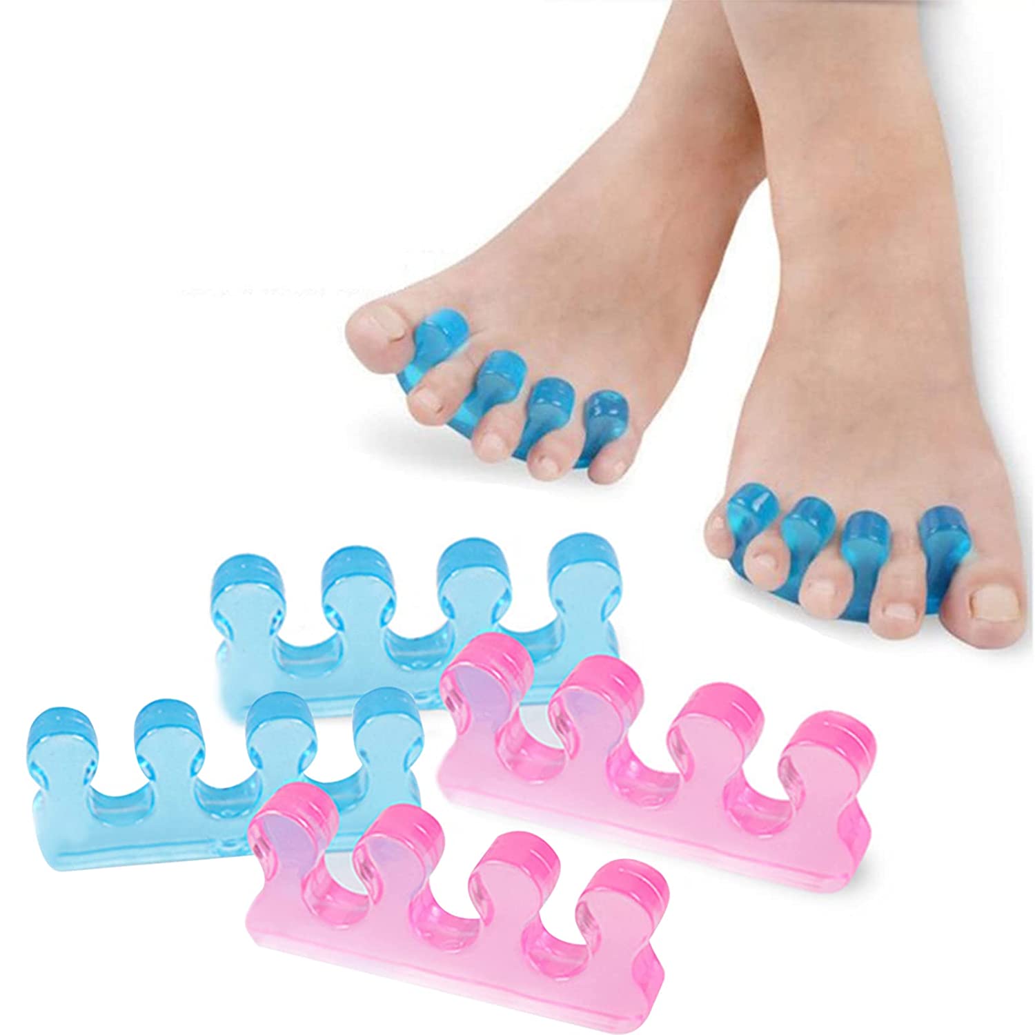 Gel Toe Separators for Separation Toenails Overlapping Toes Alignment