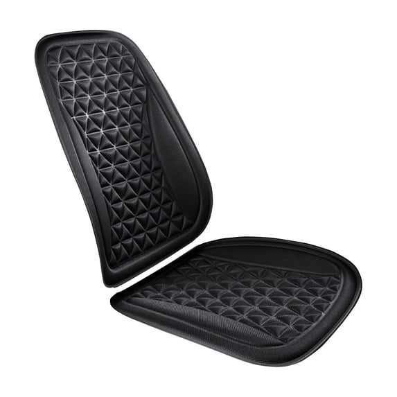 Gel Ventilated Car Seat Cushion Set, Breathable Cooling Seat and Backrest Combo, All Season Comfort for Driving and Thoughtful Gift for Commuters