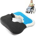 thumbnail image 1 of Gel Wheelchair Cushions for BedSores Prevention,Bed Sore Pad Cushion for Butt - Pain Relief for Long Sitting & Relieve Sciatica, Back, Tailbone, Pressure Sore and Ulcer Pain for Pregnant and Elderly, 1 of 9