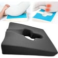 thumbnail image 1 of Gel Wheelchair Seat Cushion,Bed Sore Cushions for Butt,Relieve Sciatica,Coccyx,Pressure Sore and Ulcer Pain Relief pillow,Ergonomic Cushion for Office Chairs&Car,Removable&Washable Cover (BLACK), 1 of 13
