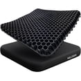 thumbnail image 1 of Gel Wheelchair Seat Cushion for Long Sitting - Cooling Office Chair Cushion for Sciatica, Back, Pressure Sore, Tailbone Pain Relief - Soft & Breathable Butt Pillow with Non-Slip Cover for Wheelchair, 1 of 14