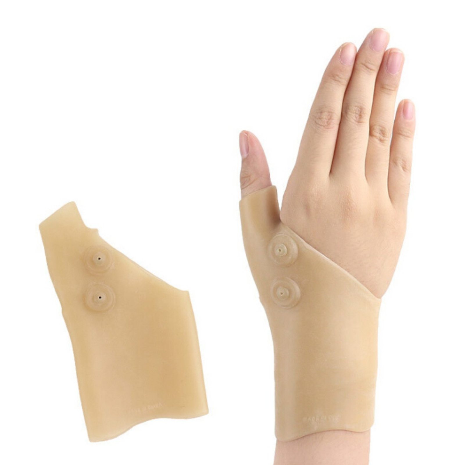 Gel Wrist Brace, Adjustable Braces Elastic Pressure Support Relief Pain from Tenosynovitis, Arthritis, Carpal Tunnel, Tendonitis, for Right and Left Hands Silicone Thumb Support Corrector