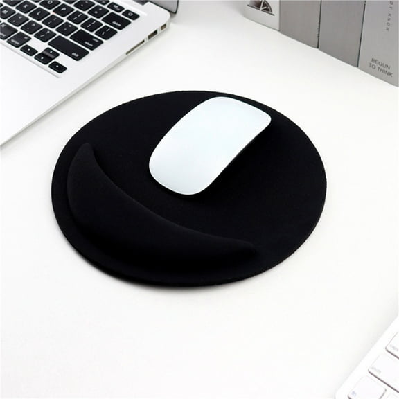 Gel Wrist Support Mouse Pad, Non-Slip Game Mouse Mat, Ergonomic Design, Accurate Tracking, for Optical/Mechanical Mouse, Computer PC Laptop