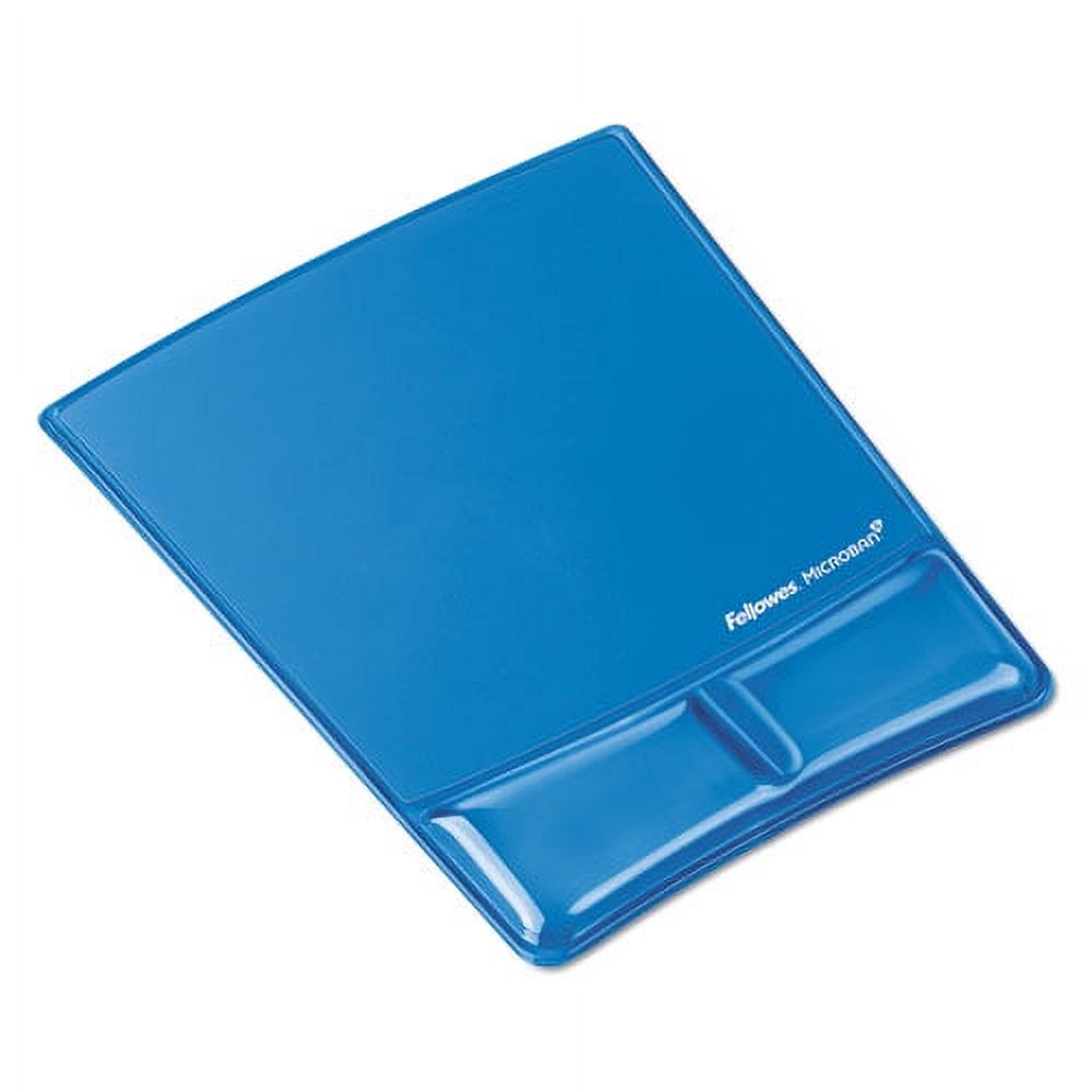 Gel Wrist Support with Attached Mouse Pad, 8.25 x 9.87, Blue | Bundle of 2 Each - image 1 of 5