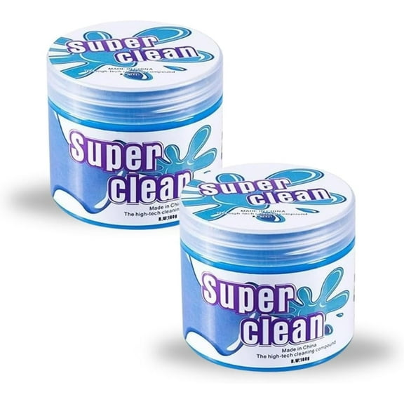 Universal car Cleaning Gel, Reusable Detailing Car Crevice Cleaner Blue Pack 2