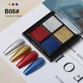thumbnail image 1 of Gel in Fun Nail Art Four-Color Solid Magic Mirror Nail Powder, B06, 1 of 5