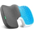 thumbnail image 1 of Gel wheelchair seat cushion, for pain relief, 100 cooling cushion, for tailbone, sciatic nerve pain, back, and buttocks support and pressure ulcer, ergonomic office chair cushion, suitable for the el, 1 of 4