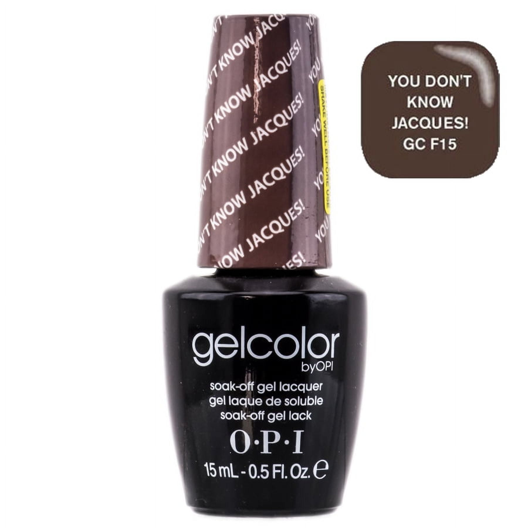 Gelcolor By Opi Soak Off Gel Lacquer Nail Polish You Dont Know Jacques Gc F15 Pack Of 3