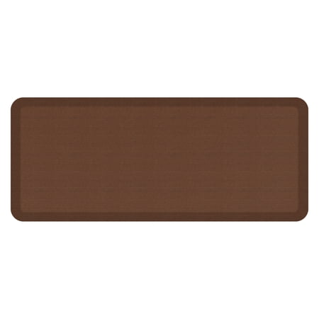 GelPro Contemporary Grasscloth Brown Kitchen Mat, 20 in x 48 in