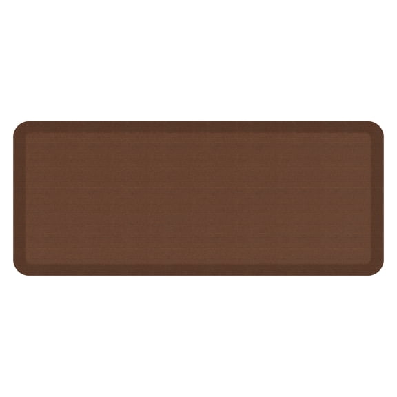GelPro Contemporary Grasscloth Brown Kitchen Mat, 20 in x 48 in