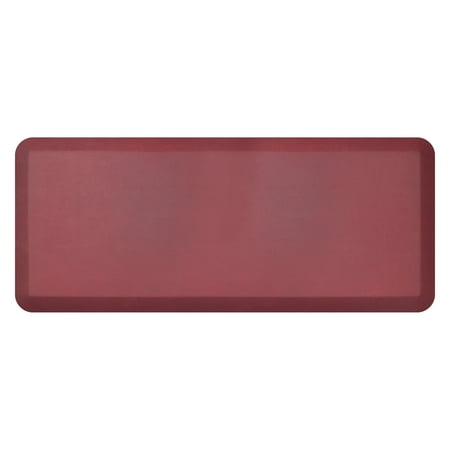 GelPro Contemporary Kitchen Mat, 20" x 48", Leather Grain Red