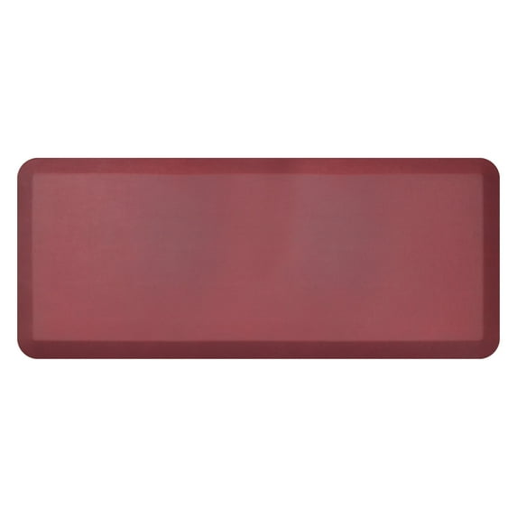 GelPro Contemporary Kitchen Mat, 20" x 48", Leather Grain Red