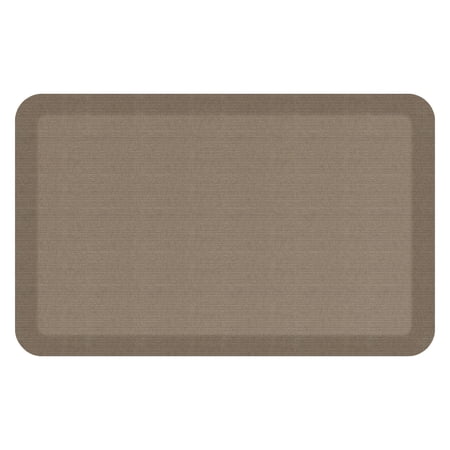 GelPro Contemporary Traditional Kitchen Mat, 20" x 32", Grasscloth Brown